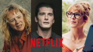 Emma Suárez, Yon González y Maggie Civantos, protagonistas de 'La acusación'.