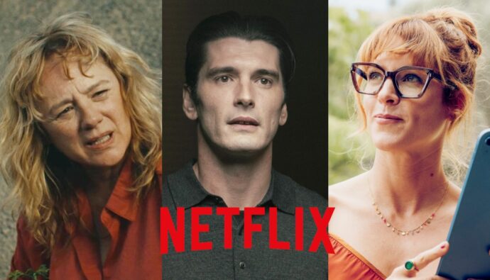 Emma Suárez, Yon González y Maggie Civantos, protagonistas de 'La acusación'.