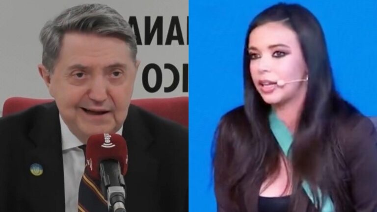 Federico Jiménez Losantos y Sarah Santaolalla.