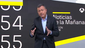 Manu Sánchez en 'Antena 3 Noticias'.