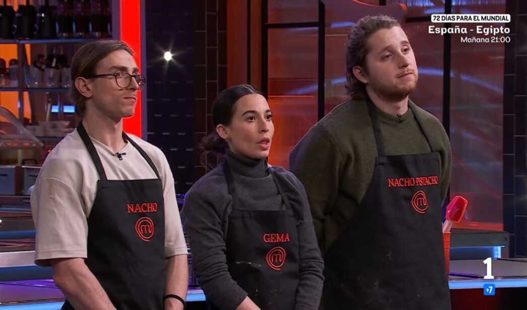 Nacho, Gema y Nacho Pistacho en 'MasterChef 14'.