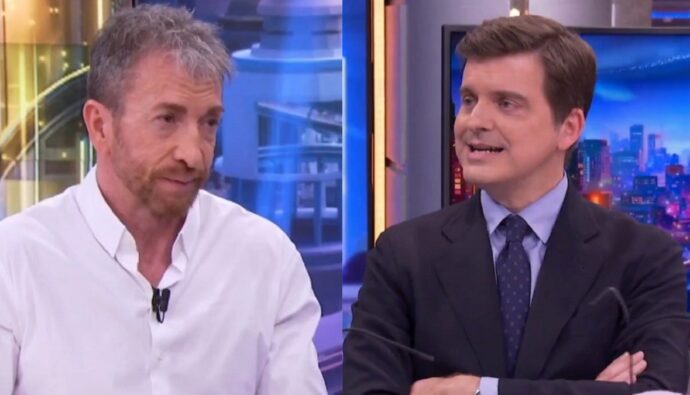 Pablo Motos y Marc Giró en 'El Hormiguero'.