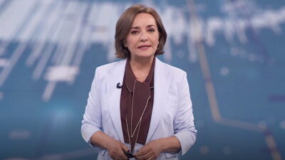 Pepa Bueno en el 'Telediario 2'.