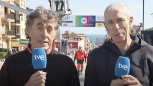 Perico Delgado y Carlos de Andrés.