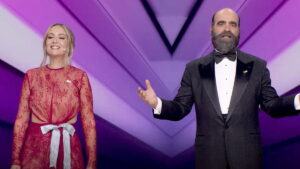 Rigoberta Bandini y Luis Tosar en los Goya 2026.