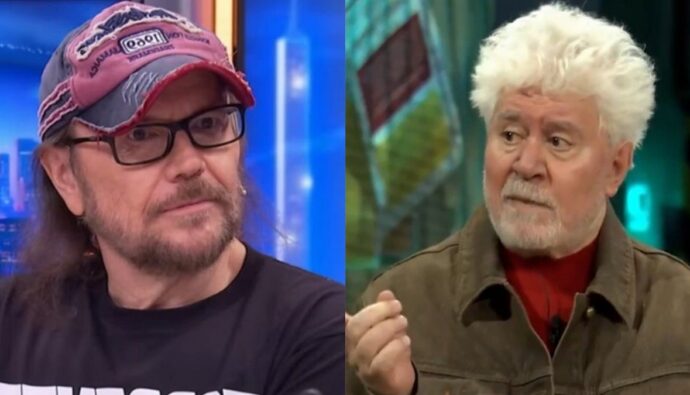 Santiago Segura y Pedro Almodóvar.