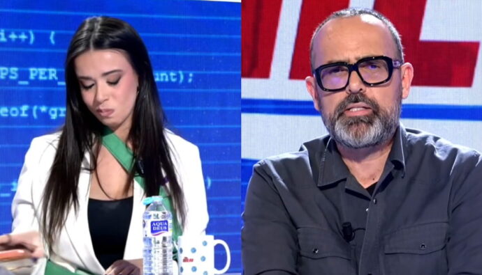 Sarah Santaolalla y Risto Mejide en 'Todo es mentira'.