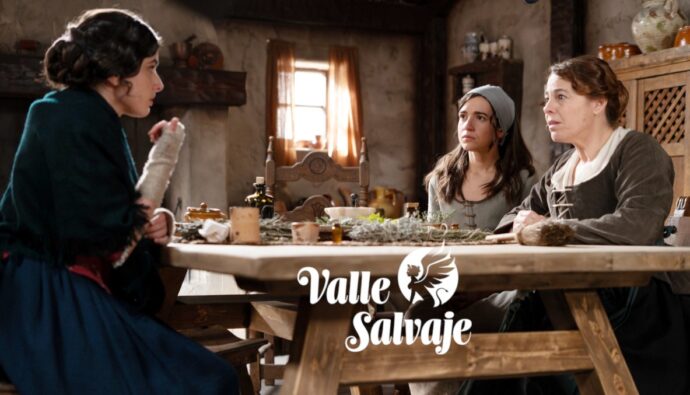 Luisa, Petra y Pura en 'Valle Salvaje'.