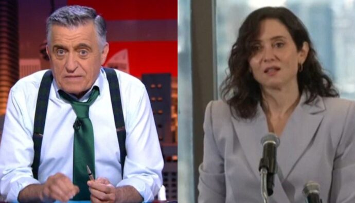 El Gran Wyoming e Isabel Díaz Ayuso.