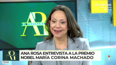 Telecinco cancela 'Vamos a ver' de la programación sin previo aviso para que Ana Rosa entreviste a María Corina Machado