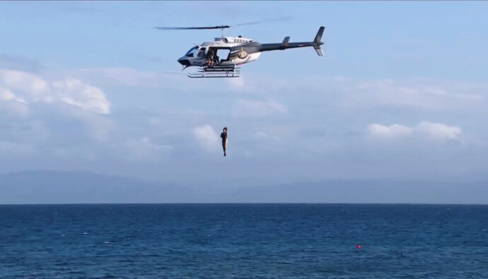 El salto de Nagore Robles desde el helicóptero en 'Supervivientes 2026'
