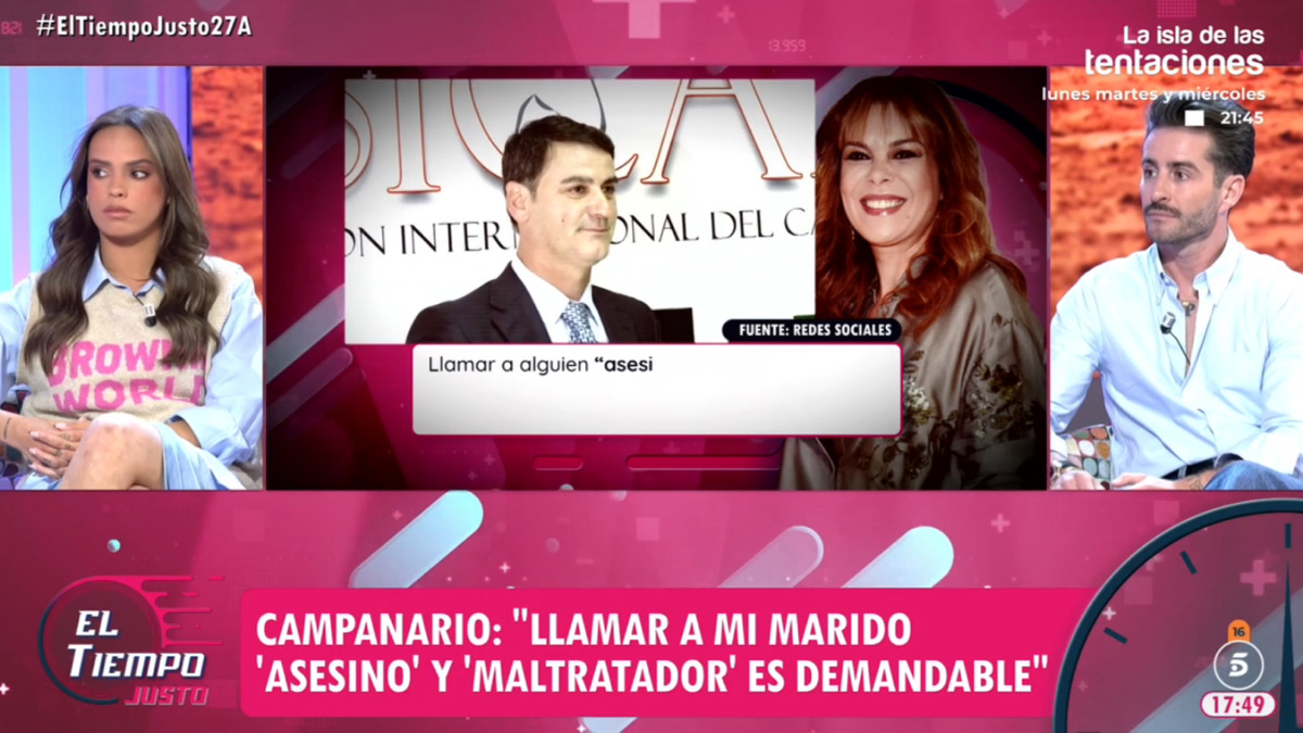 Gloria Camila y Pelayo Díaz en 'El tiempo justo'