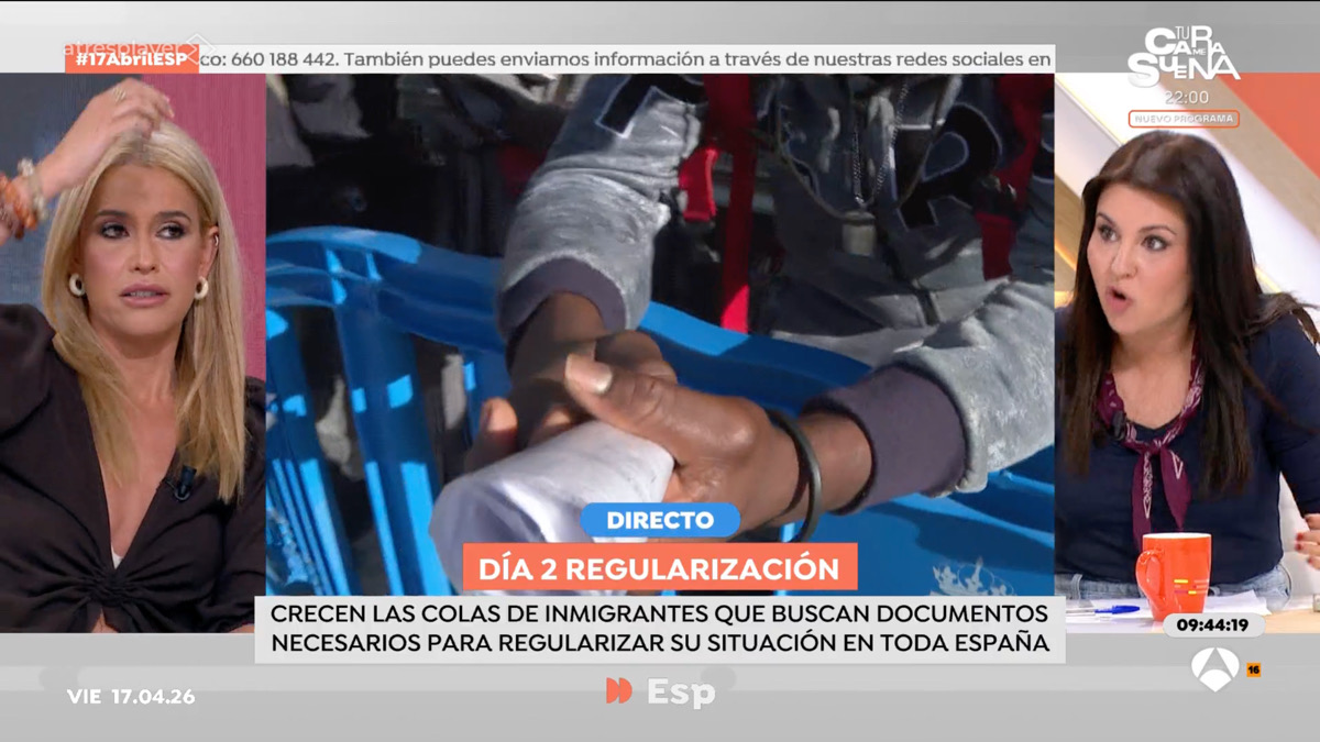 Afra Blanco y Paula Fraga en 'Espejo Público'