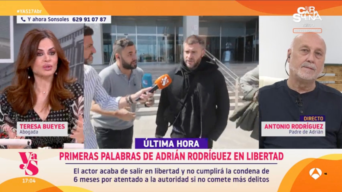 El padre de Adrián Rodríguez en 'Y ahora Sonsoles'