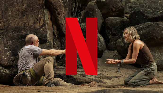 Imagen de 'Depredador dominante' y logo de Netflix