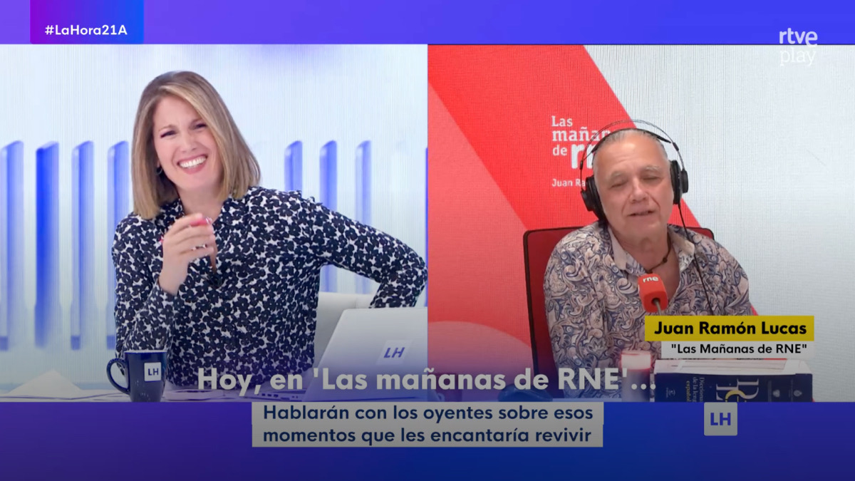 Silvia Intxaurrondo y Juan Ramón Lucas en 'La hora de La 1'