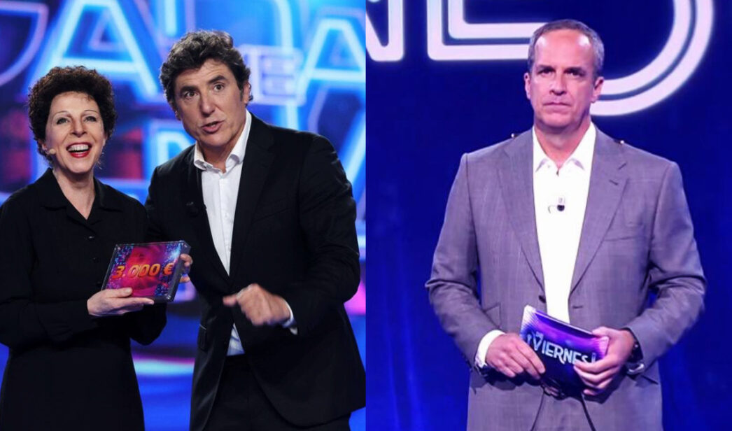 Sole Giménez, ganadora de la gala 3 de 'Tu cara me suena' y Santi Acosta, presentador de 'De Viernes'