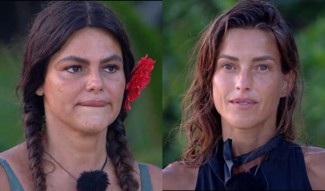 Marisa Jara e Ingrid Betancor antes de la expulsión