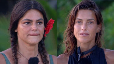 Marisa Jara e Ingrid Betancor antes de la expulsión