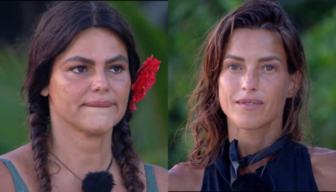 Marisa Jara e Ingrid Betancor antes de la expulsión