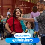 La actriz Mariona Terés, en los exteriores del IES Dámaso Alonso en el rodaje de 'Barrio Esperanza'