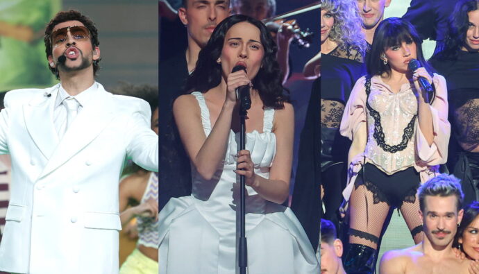 Agoney, Melani y Angy en 'Tu cara me suena 13'.