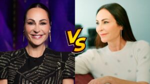 Ana Milán en 'Mask singer' y Ana Milán en 'Ex. La vida después'.