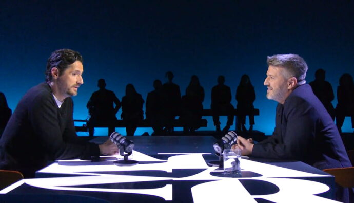 Juan Diego Botto y Aimar Bretos en 'La noche de Aimar'