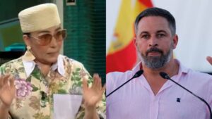 Candela Peña y Santiago Abascal.