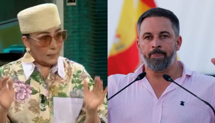 Candela Peña y Santiago Abascal.