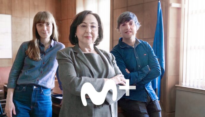 Carmen Machi junto a Elena Trapé y Diego San José