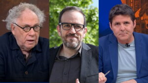 Ernesto Ekaizer, César González Antón y Jesús Cintora