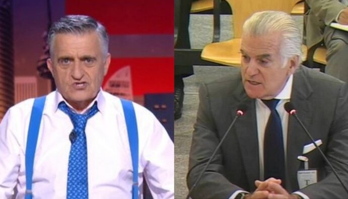 El Gran Wyoming y Luis Bárcenas.