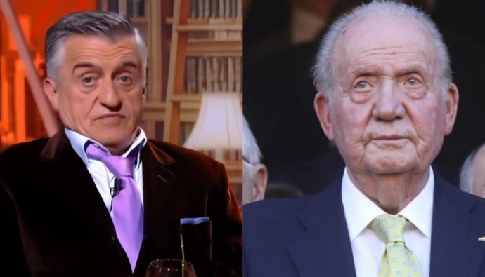 El Gran Wyoming y Juan Carlos I.