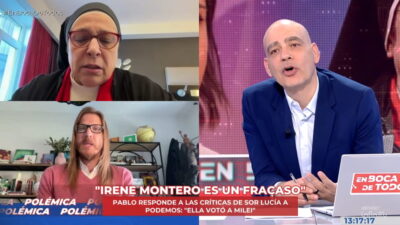 Sor Lucía Caram, Pablo Fernández y Nacho Abad en 'En boca de todos'