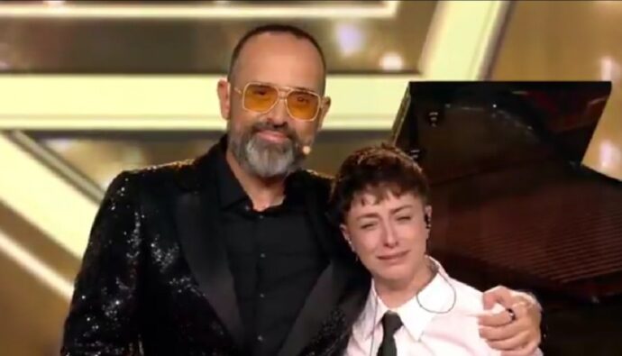 Risto Mejide y Lydia Sánchez en 'Got Talent'.