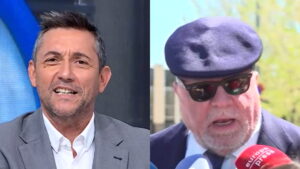 Javier Ruiz y el comisario Villarejo