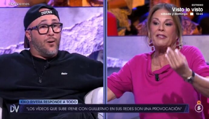 Kiko Rivera y Ángela Portero en '¡De viernes!'.