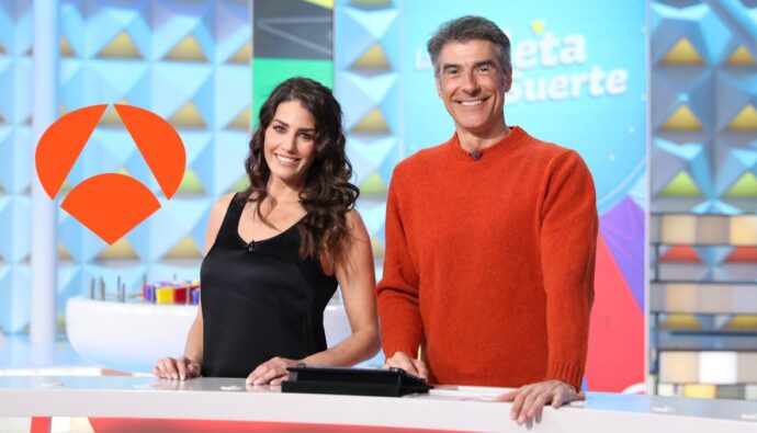 Jorge Fernández y Laura Moure en 'La ruleta de la suerte'