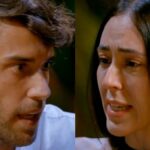 Luis y Julia en la hoguera de la confrontación de 'La isla de las tentaciones'.