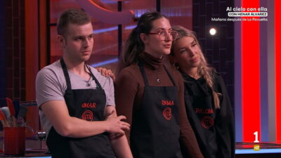 Omar, Inma y Paloma en 'MasterChef'.