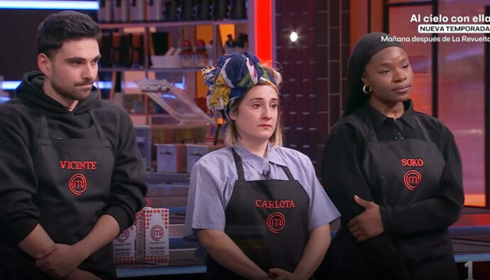 Vicente, Carlota y Soko en 'MasterChef'