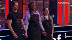 Nacho, Soko y Gema en 'MasterChef 14'.