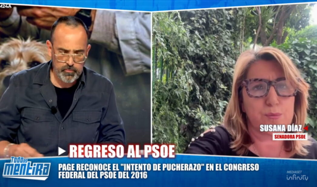 Risto Mejide y Susana Díaz en 'Todo es mentira'