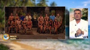 Jorge Javier con los concursantes de 'Supervivientes 2026'.