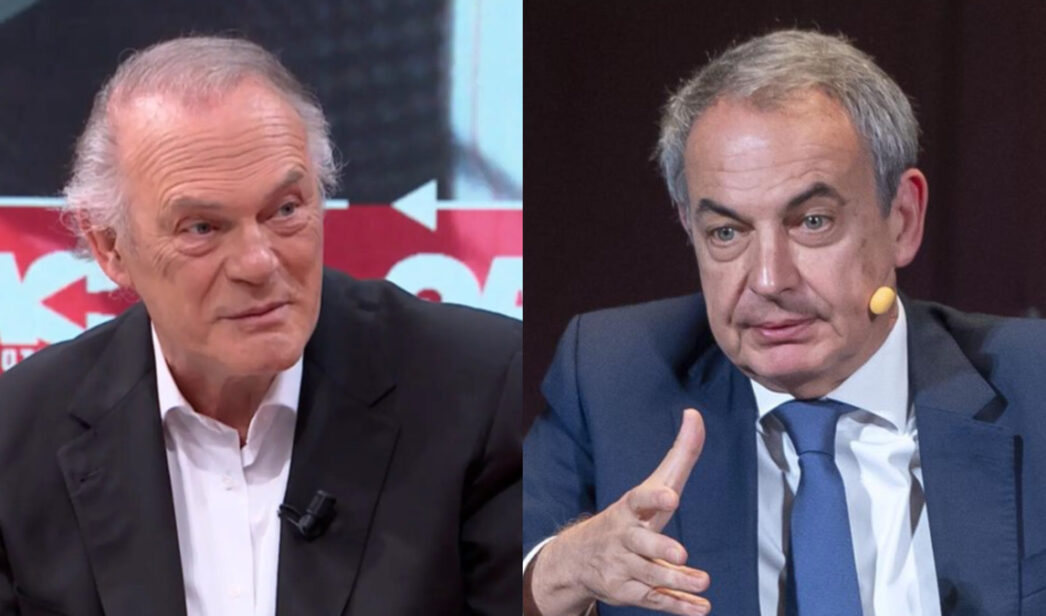 Pedro Piqueras y José Luis Rodríguez Zapatero