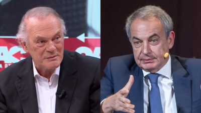 Pedro Piqueras y José Luis Rodríguez Zapatero