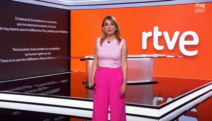 Lourdes Maldonado en el 'Telediario' de La 1 de TVE