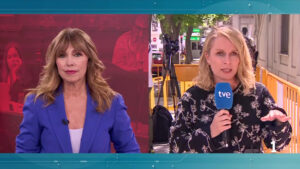 Alejandra Herranz y Cristina Blach en el 'Telediario'