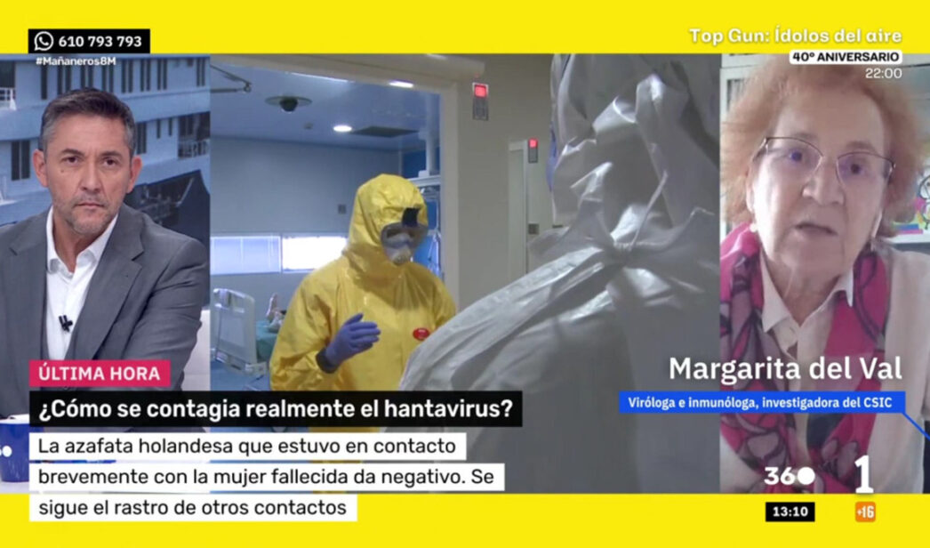 La viróloga Margarita del Val en TVE
